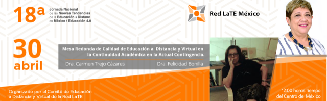 Mesa redonda de calidad en Educación a Distancia y Virtual en la continuidad académica en la actual contingencia