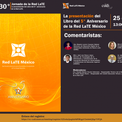Presentación del libro "5to. Aniversario de la RedLate México"